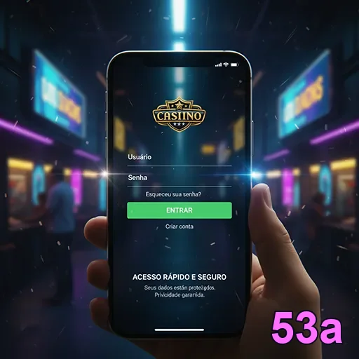 Login seguro no celular com suporte local 53a